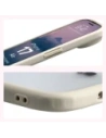 Etui Bizon Case Angelo do Apple iPhone 17 Air półprzezroczyste z beżową ramką