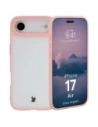 Etui Bizon Case Angelo do Apple iPhone 17 Air półprzezroczyste z jasnoróżową ramką