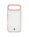 Etui Bizon Case Angelo do Apple iPhone 17 Air półprzezroczyste z jasnoróżową ramką