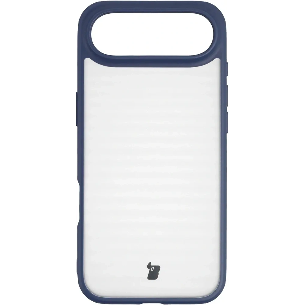 Etui Bizon Case Angelo do Apple iPhone Air półprzezroczyste z granatową ramką