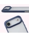 Etui Bizon Case Angelo do Apple iPhone 17 Air półprzezroczyste z granatową ramką