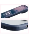 Etui Bizon Case Angelo do Apple iPhone 17 Air półprzezroczyste z granatową ramką