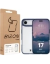 Etui Bizon Case Angelo do Apple iPhone 17 Air półprzezroczyste z granatową ramką