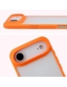 Etui Bizon Case Angelo do Apple iPhone 17 Air półprzezroczyste z pomarańczową ramką