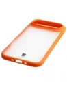 Etui Bizon Case Angelo do Apple iPhone 17 Air półprzezroczyste z pomarańczową ramką