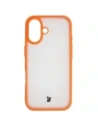 Etui Bizon Case Angelo do Apple iPhone 17 półprzezroczyste z pomarańczową ramką
