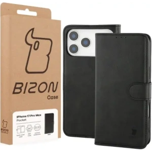 Etui z klapką Bizon Case Pocket do Apple iPhone 17 Pro Max czarne