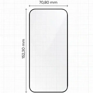 Szkło hartowane z ramką do łatwej aplikacji Bizon Glass Aplikator do Apple iPhone 17 Air [2 PACK]
