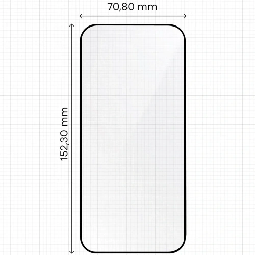 Szkło hartowane z ramką do łatwej aplikacji Bizon Glass Aplikator do Apple iPhone 17 Air [2 PACK]