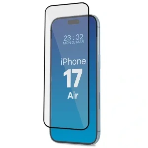 Szkło hartowane z ramką do łatwej aplikacji Bizon Glass Aplikator do Apple iPhone 17 Air [2 PACK]