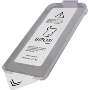 Szkło hartowane z ramką do łatwej aplikacji Bizon Glass Aplikator do Apple iPhone 17 Air [2 PACK]