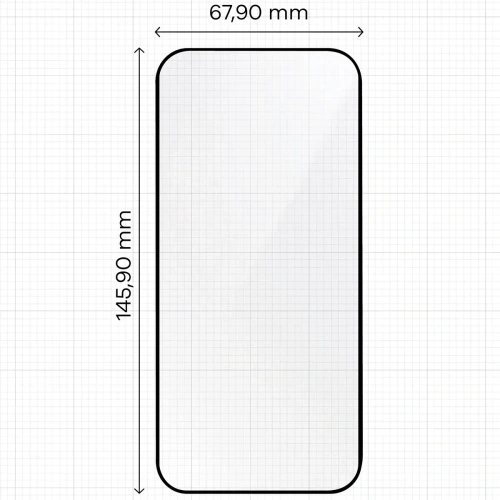 Szkło hartowane z ramką do łatwej aplikacji Bizon Glass Aplikator do Apple iPhone 17 Pro [2 PACK]