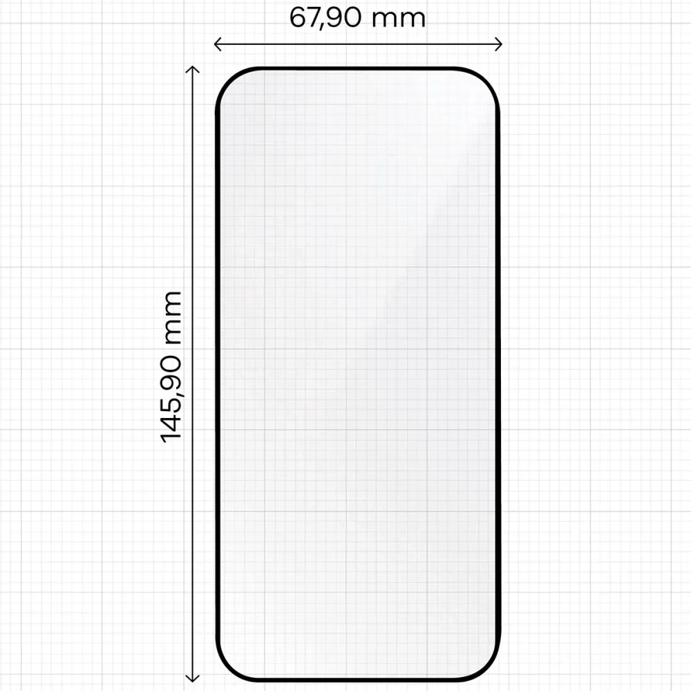 Szkło hartowane z ramką do łatwej aplikacji Bizon Glass Aplikator do Apple iPhone 17 Pro [2 PACK]