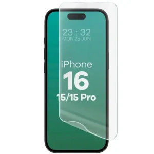 Folia hydrożelowa na ekran Bizon Glass Hydrogel Front do Apple iPhone 15 / 15 Pro / 16 