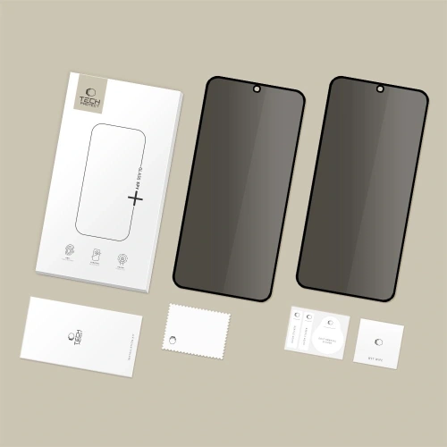 Szkło prywatyzujące Tech-Protect Glass Spy+ do do Samsung Galaxy S25 FE Privacy [2 PACK]