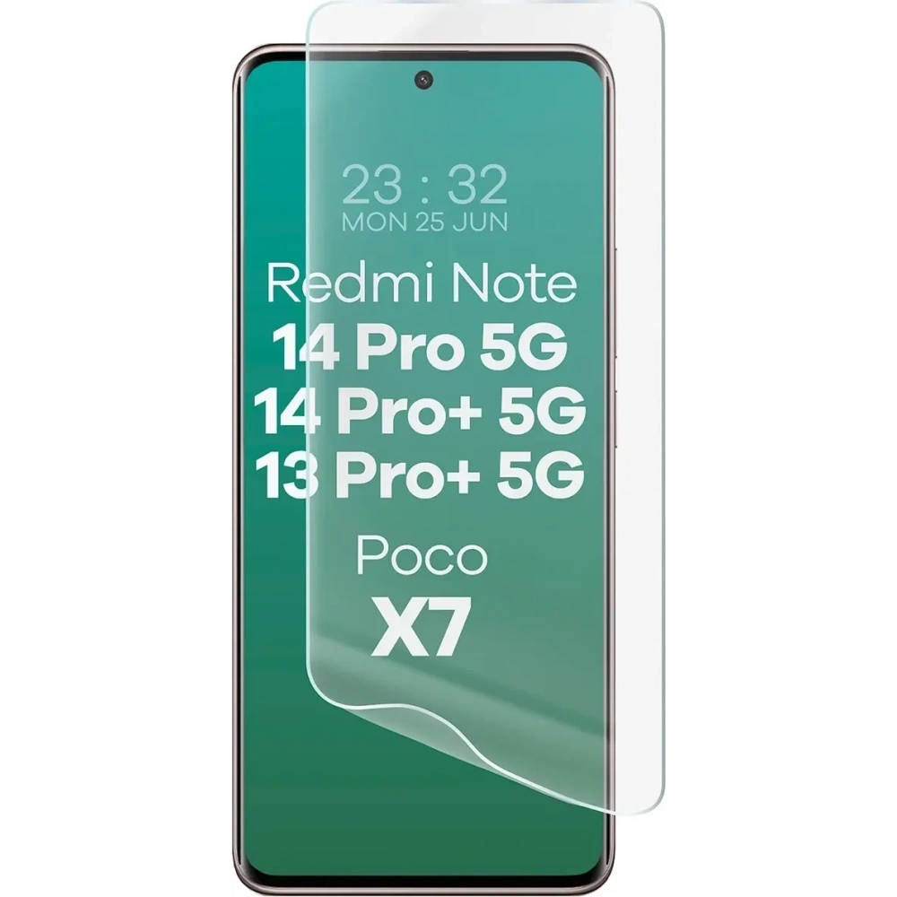 Folia hydrożelowa na ekran Bizon Glass Hydrogel Front do Xiaomi Redmi Note 13 Pro Plus 5G / Redmi Note 14 Pro 5G / Redmi Note 14 Pro Plus 5G / POCO X7