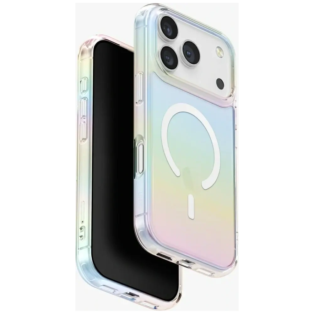 Etui UNIQ Iridescia do Apple iPhone 17 Pro MagClick Charging holo quartz