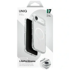 Etui UNIQ LifePro Xtreme do Apple iPhone 17 Air MagClick Charging przezroczysty/brokat