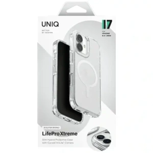 Etui UNIQ LifePro Xtreme do Apple iPhone 17 MagClick Charging przezroczysty/brokat