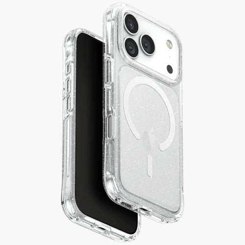 Etui UNIQ LifePro Xtreme do Apple iPhone 17 Pro MagClick Charging przezroczysty/brokat