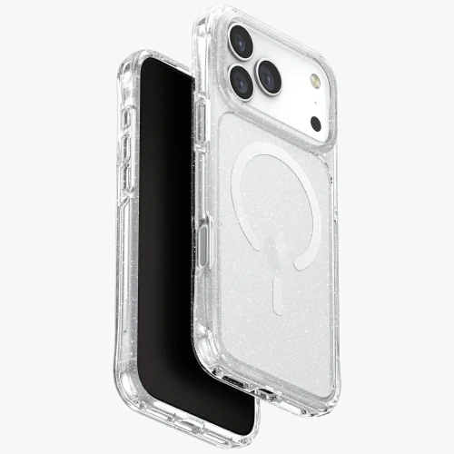 Etui UNIQ LifePro Xtreme do Apple iPhone 17 Pro Max MagClick Charging przezroczysty/brokat