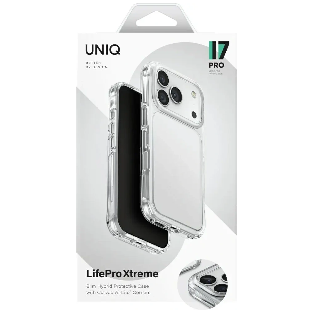 Etui UNIQ LifePro Xtreme do Apple iPhone 17 Pro przezroczysty
