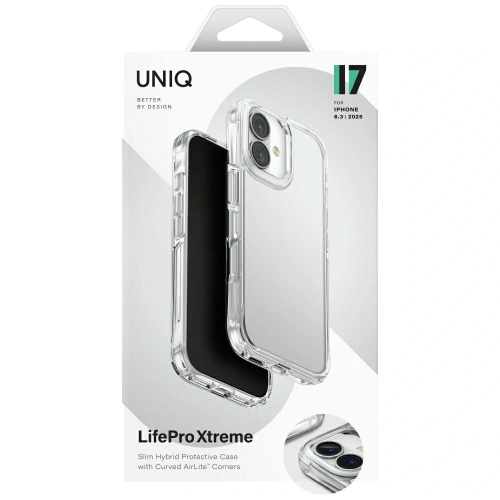 Etui UNIQ Lifepro Xtreme do Apple iPhone 17 przezroczysty