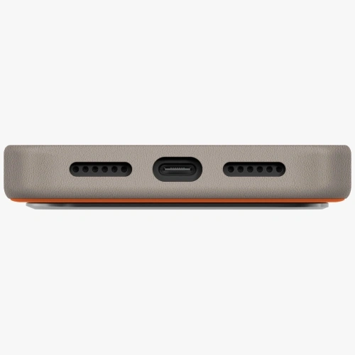 Etui UNIQ Lyden DS do Apple iPhone 17 Pro Max MagClick Charging pomarańczowo/szary