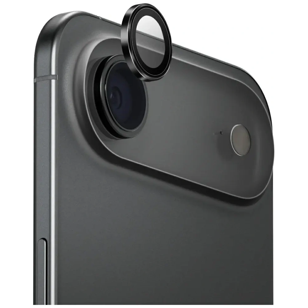 Szkło na obiektyw aparatu UNIQ Optix Aluminium Camera Lens Protector do Apple iPhone Air z aplikatorem czarny