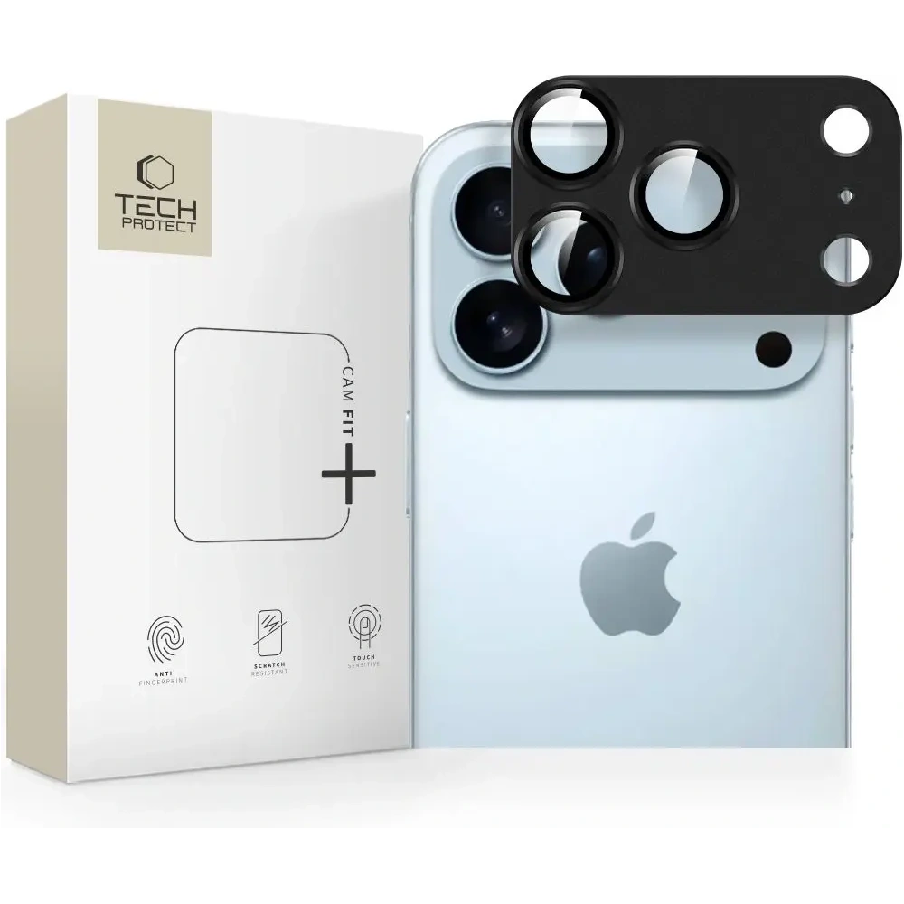 Osłona aparatu Tech-Protect Camfull Fit+ do Apple iPhone 17 Pro Max Black