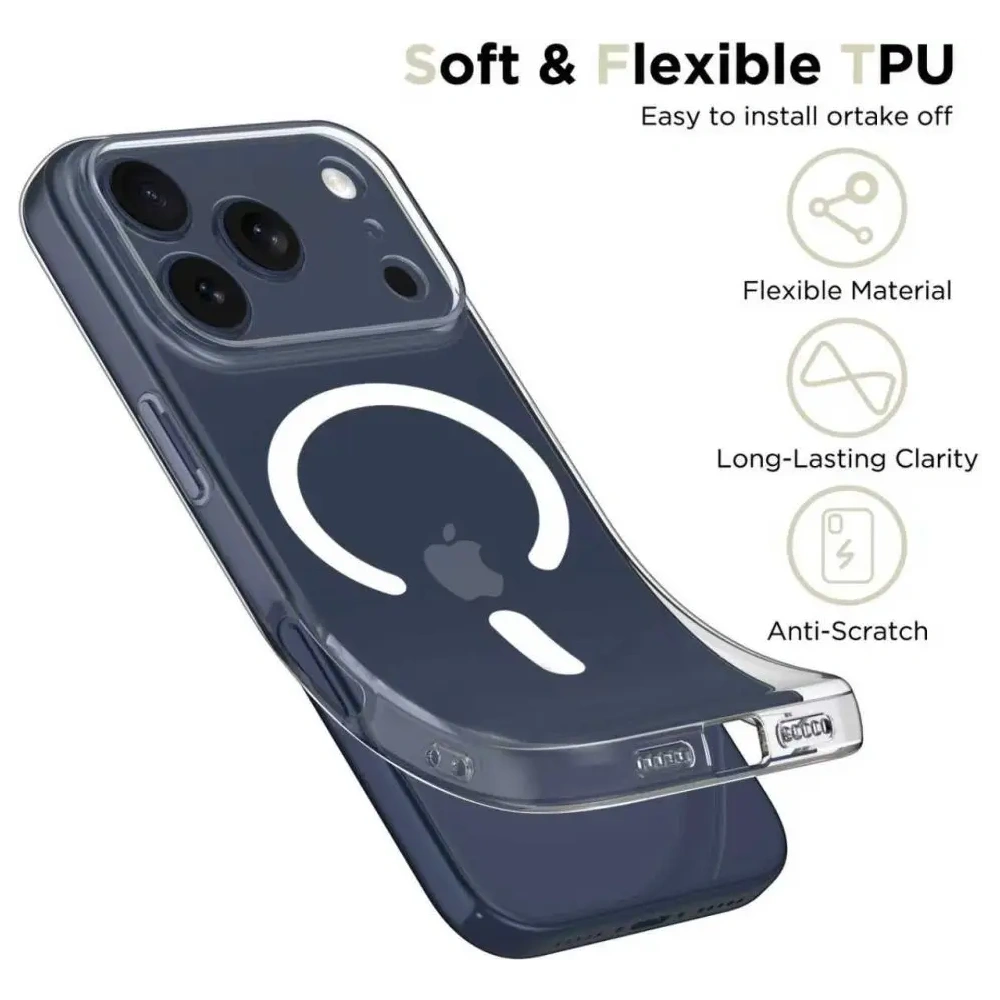 Etui Tech-Protect FlexAir MagSafe do Apple iPhone 17 Pro Max Clear