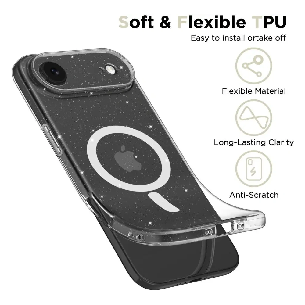 Etui Tech-Protect FlexAir MagSafe do Apple iPhone Air Glitter