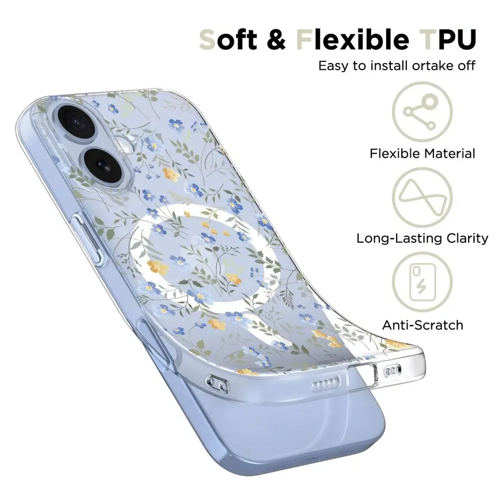 Etui Tech-Protect FlexAir MagSafe do Apple iPhone 17 Spring Flowers