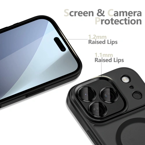Etui Tech-Protect MagCam MagSafe do Apple iPhone 17 Pro Matte Black