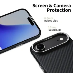Etui Tech-Protect Ion Carbon MagSafe do Apple iPhone 17 Air Black/silver