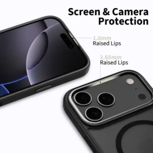 Etui Tech-Protect MagEdge MagSafe do Apple iPhone 17 Pro Matte Black/gunmetal