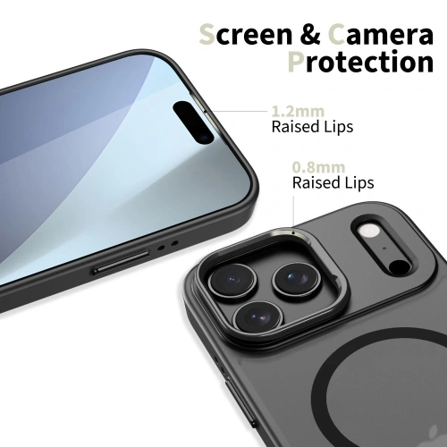 Etui Tech-Protect Magstand MagSafe do Apple iPhone 17 Pro Max Matte Black