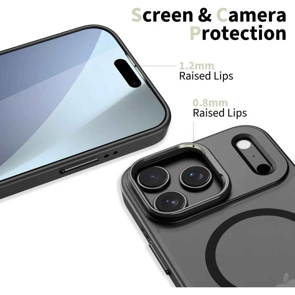 Etui Tech-Protect Magstand MagSafe do Apple iPhone 17 Pro Max Matte Black