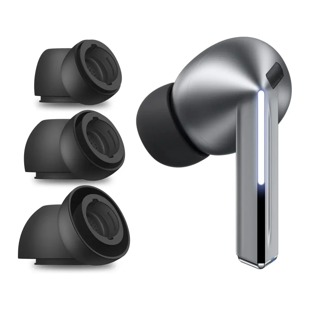 Zestaw nakładek Tech-Protect Ear Tips do Samsung Galaxy Buds 3 Pro Grey [3 PACK]