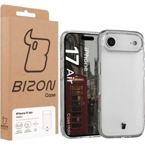 Etui Bizon Case Halo do Apple iPhone 17 Air przezroczyste