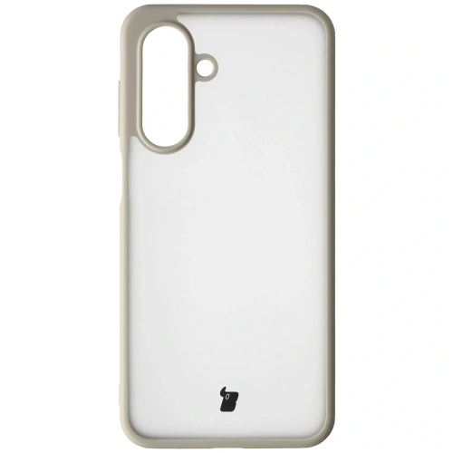 Etui Bizon Case Angelo do Samsung Galaxy A17 5G półprzezroczyste z beżową ramką