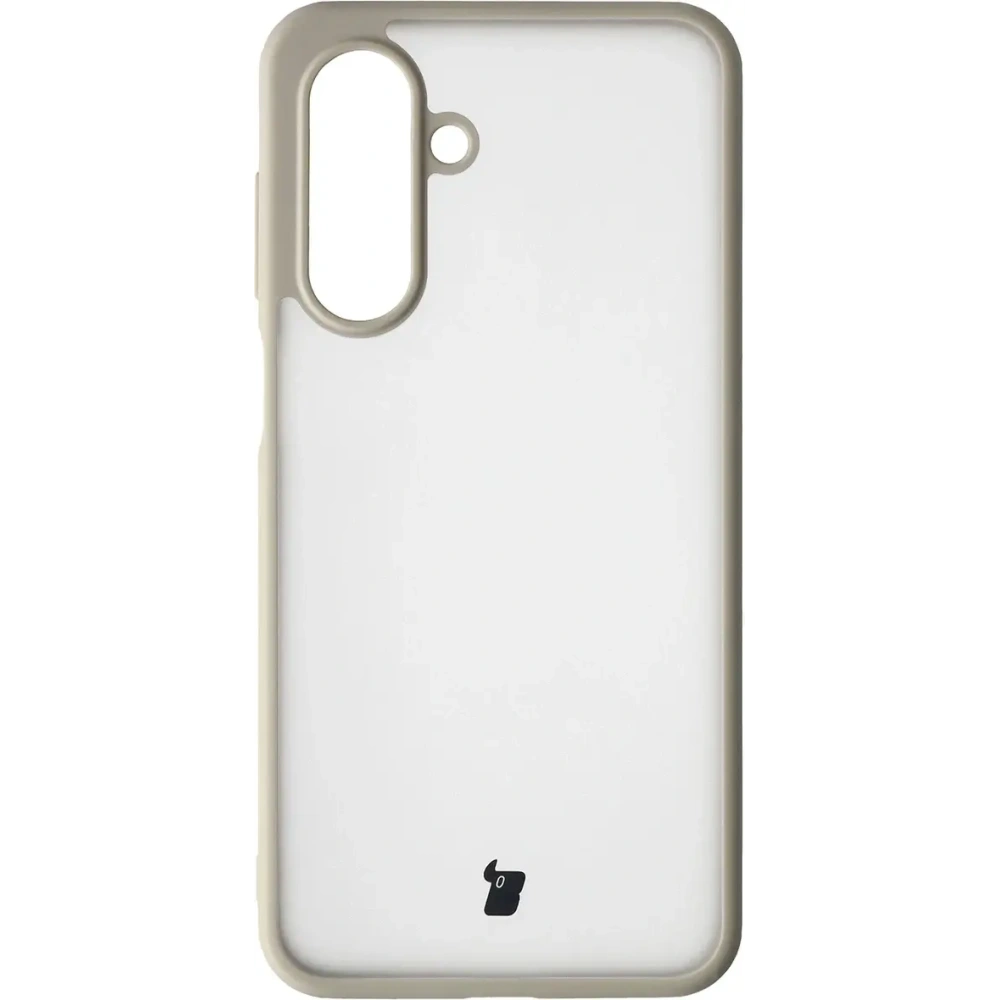 Etui Bizon Case Angelo do Samsung Galaxy A17 5G półprzezroczyste z beżową ramką