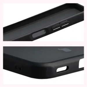 Etui Bizon Case Angelo do Samsung Galaxy A17 5G przydymione z czarną ramką