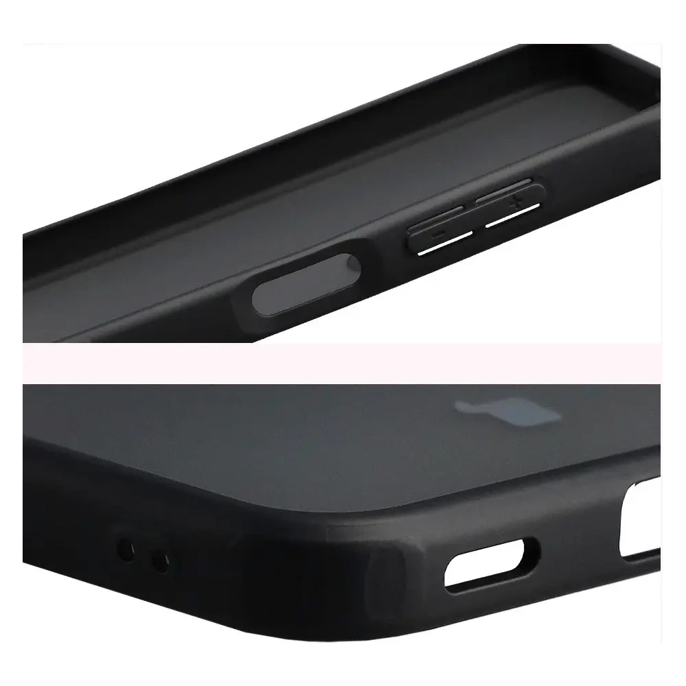 Etui Bizon Case Angelo do Samsung Galaxy A17 5G przydymione z czarną ramką