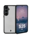 Etui Bizon Case Angelo do Samsung Galaxy S25 FE przydymione z czarną ramką
