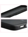 Etui Bizon Case Angelo do Samsung Galaxy S25 FE przydymione z czarną ramką