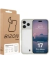 Etui Bizon Case Angelo do Apple iPhone 17 Pro Max półprzezroczyste z beżową ramką