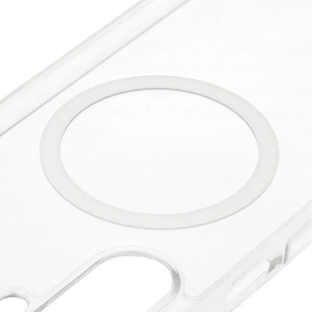 Etui z pierścieniem magnetycznym Bizon Case CrystalO Magnetic do Samsung Galaxy A17 5G przezroczyste