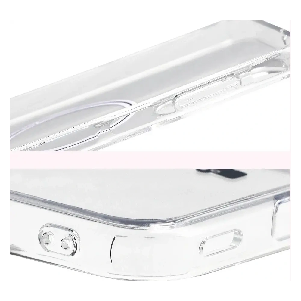 Etui z pierścieniem magnetycznym Bizon Case CrystalO Magnetic do Samsung Galaxy A17 5G przezroczyste