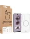 Etui z pierścieniem magnetycznym Bizon Case CrystalO Magnetic do Samsung Galaxy A17 5G przezroczyste